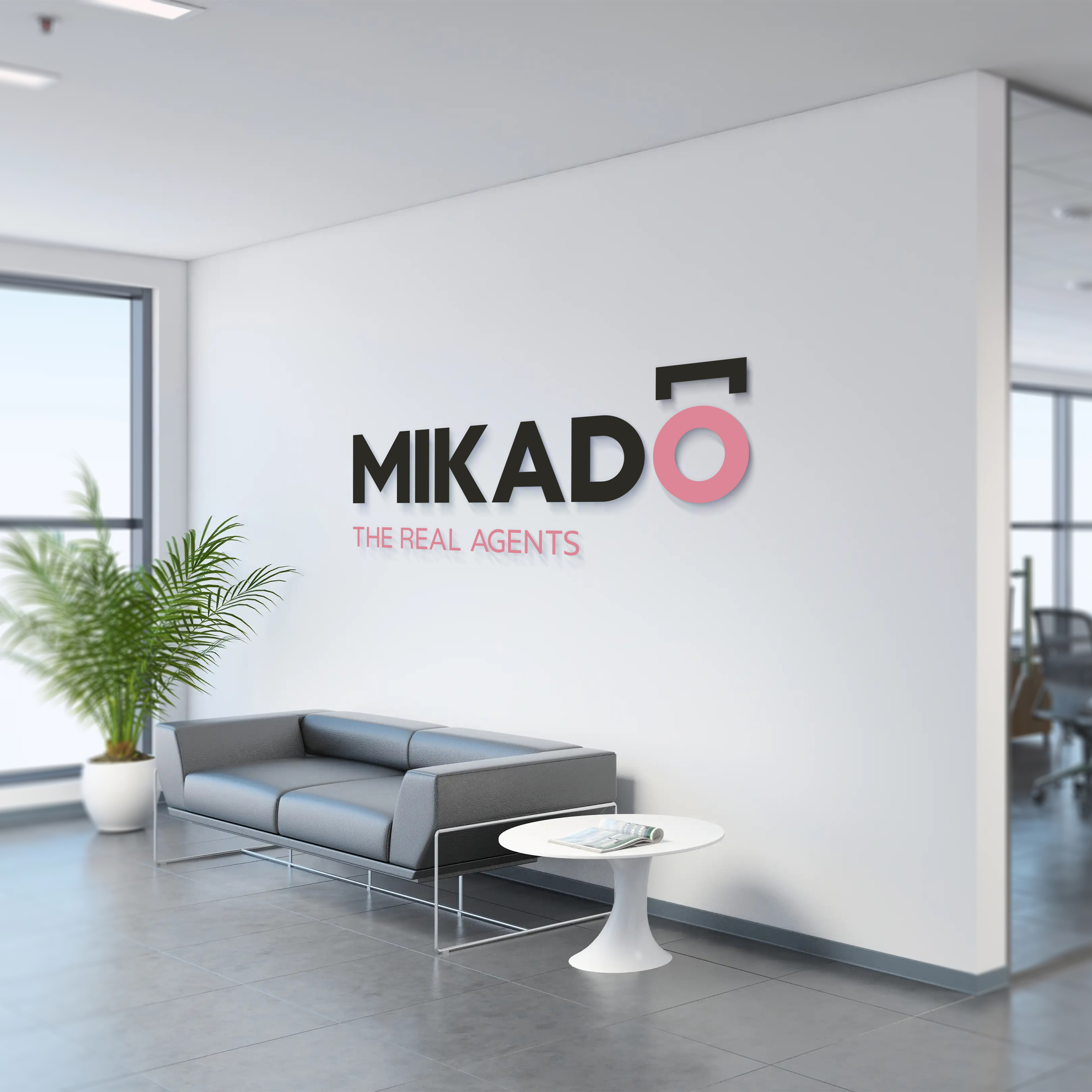 mikado wall signage